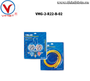 Bộ đồng hồ nạp gas lạnh Value VMG-2-R22-B-02