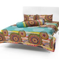 Bộ drap cotton Hàn Quốc cao cấp có mền Evadrap CT6-5 1m6