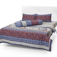 Bộ drap cotton Hàn Quốc cao cấp có mền Evadrap CT6-7 1m6