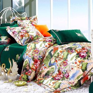 Bộ drap cotton sợi bông Hàn Quốc Julia 204BK16 160 x 200 x 28 cm