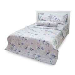 Bộ drap cotton thêu phủ chần gòn Jamion KM04 180 x 200 x 27 cm