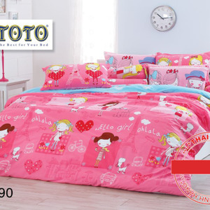 Bộ drap cotton thương hiệu ToTo nhập khẩu Thái Lan TT390 1.8m