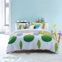 Bộ drap gối cotton lụa Hàn Quốc Julia 210BK18 180x200cm