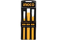 Bộ đục sắt 3 chi tiết  Ingco HKCCS0301