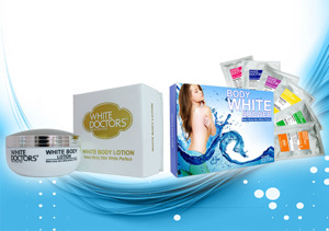 Bộ dưỡng trắng toàn thân của White Doctors White Body Lotion & 2 Body White Shower