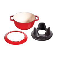 Bộ Fondue Staub màu đỏ Cherry – 18cm