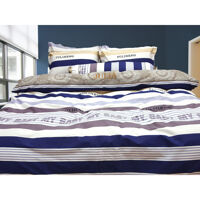 Bộ Ga Gối 100% Cotton Sợi Bông Hàn Quốc Julia 234BK18 180X200Cm