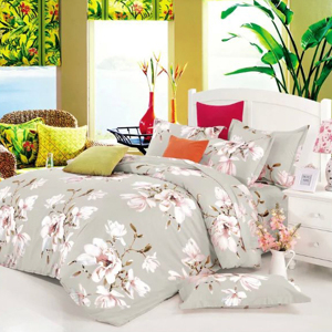 Bộ Ga Gối Cotton Hàn Quốc Julia 491BK18 - 180x200Cm (Không Kèm Chăn)