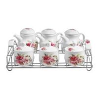 Bộ gia vị 6 món bằng sứ Ceramics Porcelain E524-118 (Họa tiết)