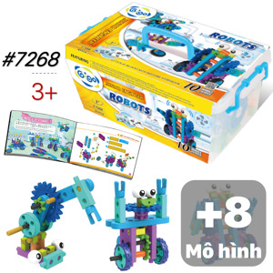 Bộ Gigo Toys tàu chiến hạm 7269 - 10 mô hình, 52 miếng ghép