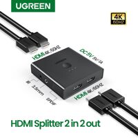 Bộ gộp HDMI 2 vào 2 ra chuẩn HDMI 2.0 hỗ trợ 4K/60Hz Ugreen 70689