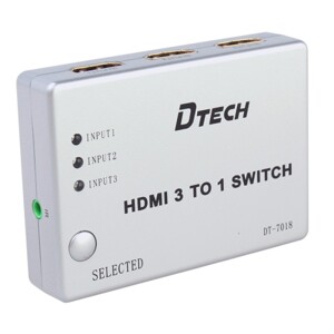 Bộ gộp HDMI 3 vào 1 ra Dtech DT-7018