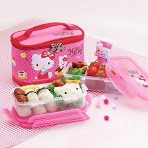 Bộ Hộp Nhựa Đựng Cơm Hello Kitty Lock&Lock - LKT731DP