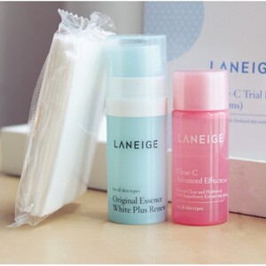 Bộ kit sạch da, dưỡng trắng da Laneige Clear-C Trial Kit