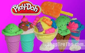 Bộ làm kem sắc màu Playdoh Scoops 'n Treats