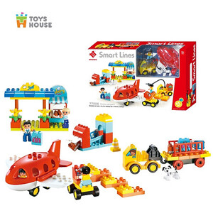 Bộ lắp ghép sân bay vui nhộn 88 chi tiết Toys House 77006