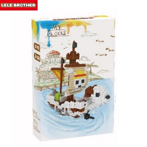 Bộ lắp ráp Tàu chiến Đảo hải tặc One Piece Golden Merry Lele Brother 6282