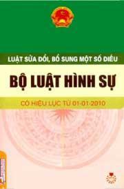 Bộ Luật Hình Sự - Luật sửa đổi, bổ sung một số điều năm 2010