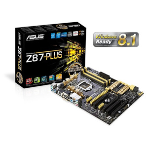 Bo mạch chủ - Mainboard Asus Z87-PLUS - Socket 1150, Intel Z87, 4 x DIMM, Max 32GB, DDR3