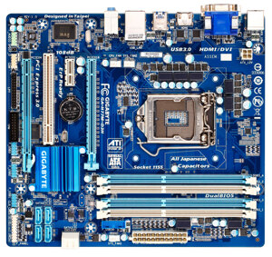 Bo mạch chủ - Mainboard Gigabyte GA-H77M-D3V - Socket 1155, Intel H77, 4 x DIMM, Max 32GB, DDR3