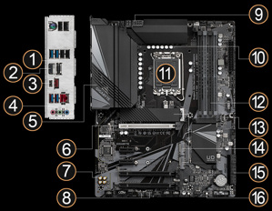 Bo mạch chủ - Mainboard Gigabyte Z690 UD DDR4