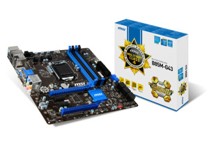 Bo mạch chủ - Mainboard MSI B85M-G43 - Socket 1150, Intel B85, 4 x DIMM, Max 32GB, DDR3