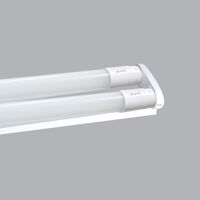 Bộ máng batten + bóng LED tube T8 thủy tinh 2x18W – 1.2m, ánh sáng vàng, MPE, MGT8-220V