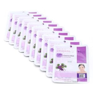 Bộ mặt nạ collagen chiết xuất nho Dermal Grape Collagen Essence Mask 10 gói/bộ