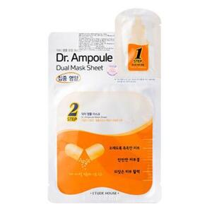 Bộ mặt nạ & tinh chất dưỡng da Etude House Dr. Ampoule Dual Mask Sheet (Vital Care) 26g