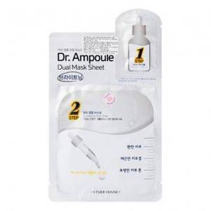 Bộ mặt nạ & tinh chất trắng da Etude House Dr. Ampoule Dual Mask Sheet (Whitening Care) 26g