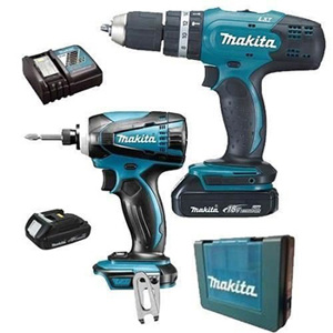 Bộ máy khoan bắt vít dùng pin Makita DLX2022