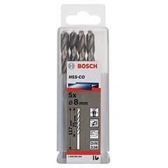 Bộ mũi khoan Inox Bosch HSS-Co 8mm (5 mũi) 2608585894