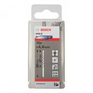 Bộ mũi khoan sắt HSS-G Bocsh 2608595333 - 10 mũi, 4.4mm