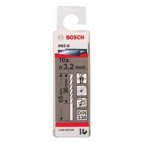 Bộ mũi khoan sắt HSS-G Bocsh 2608595056 - 10 mũi