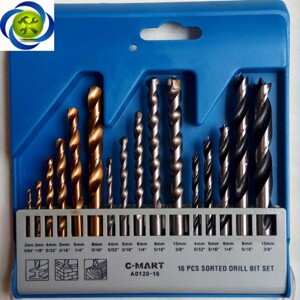 Bộ mũi khoan tổng hợp C-Mart A0120-16