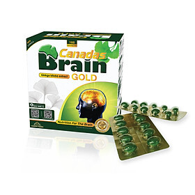 Bổ não Canadas Brain Gold hộp 100 viên