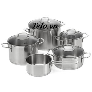 Bộ nồi 5 chiếc inox Fissler Florenz