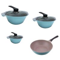 Bộ nồi Ceramic Vân Đá Đáy Từ ILO Kitchen