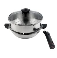 Bộ nồi chảo Kims Cook Blackcube 3 lớp đúc liền đáy từ T&amp;K F00001602