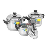 Nồi Happy Cook HC06EL (HC-06-EL) - Bộ nồi 3 đáy Elegan