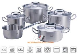 Bộ nồi Fissler Pro Colletion 5 chiếc nắp kính