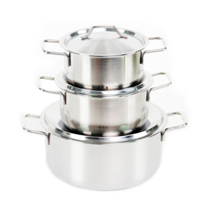 Bộ nồi Inox Happy Cook Elegan EL-06SRY - 16,20,24 cm