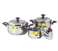 Nồi Happy Cook HC06C1 (HC 06C-1) - Bộ 3 nồi inox 3 đáy