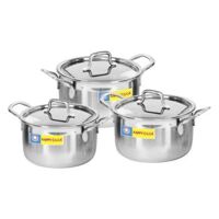 Nồi Happy Cook HC06SRY (HC-06SRY) - Bộ 3 nồi