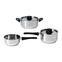 Bộ nồi Ikea ANNONS 3 chiếc (5-piece cookware set)