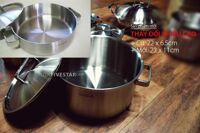 Bộ nồi inox 304 Edelkochen Plus New