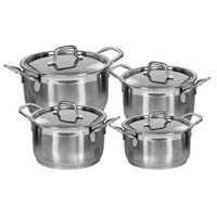 Nồi Happy Cook Elegan EL08IH (EL-08IH) - Bộ nồi Inox Elegan 3 đáy