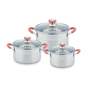 Bộ nồi Inox Smart Cook 3 chiếc cỡ 18,22,26cm SM3336