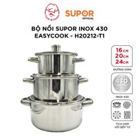 Bộ nồi inox Supor Easycook H20212-T1