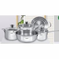 Bộ nồi xửng inox 3 đáy Rainy RN-09TTK - 5 nồi